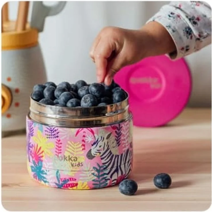 Quokka Zebras Kinder Dose 360 ml für Mahlzeiten Snacks und kleine Portionen – Bild 2