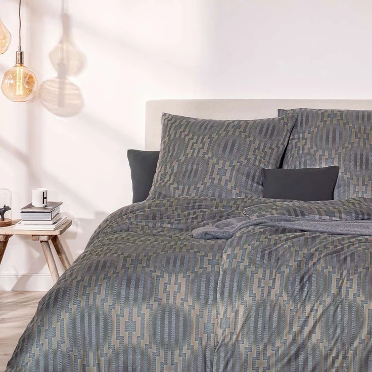 Estella Interlock Jersey Bettwäsche Levian 6970-800 Kiesel 135x200 – Bild 4