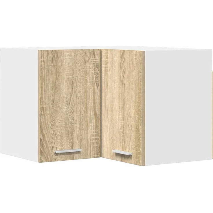 vidaXL Hängeschrank mit Speicher Sonoma-Eiche und Weiß 57 x 57 x 40 cm 884188 – Bild 2
