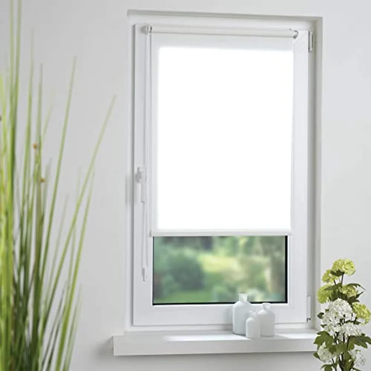 Seitenzugrollo Klemmfix, Liedeco, Lichtschutz, ohne Bohren, Klemmfix, inkl. Klemmträger – Bild 3