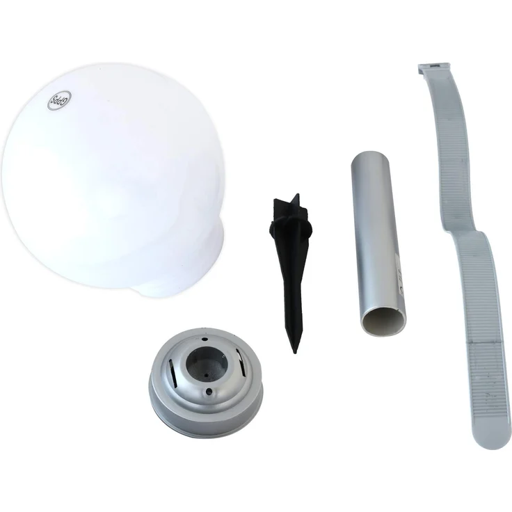 Leuchtkugel SOLAR-Kugelleuchte 15 cm mit Erdspieß und Balkonhalter – Bild 5