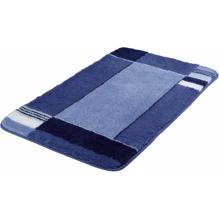 Kleine Wolke Badematte Padova, Höhe 20 mm, rutschhemmend beschichtet, fußbodenheizungsgeeignet, Kunstfaser, rechteckig, Badteppich, modernes Design, mit Bordüre, Kundenliebling