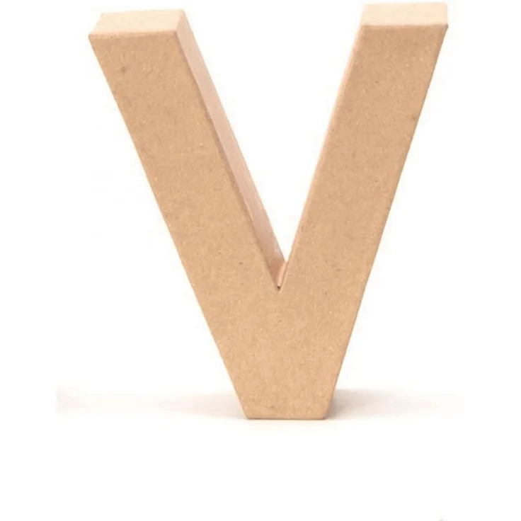 Glorex Papp-Buchstabe V 17,5 x 5,5 cm
