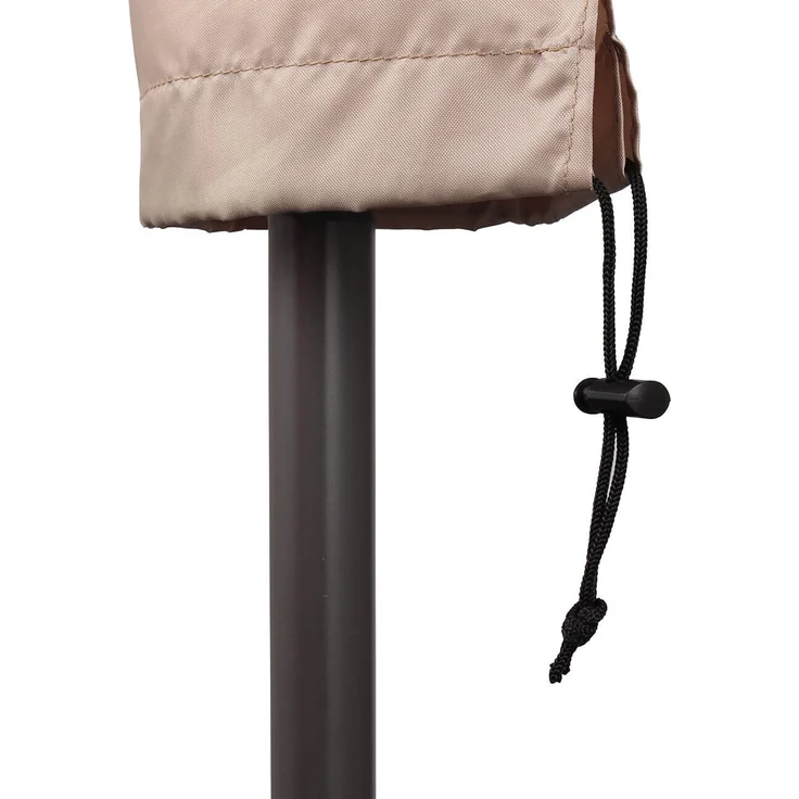 Sekey Schutzhülle für 140x25,5 cm/27 cm Sonnenschirm, Abdeckhauben für Sonnenschirm,100% Polyester, Taupe – Bild 3