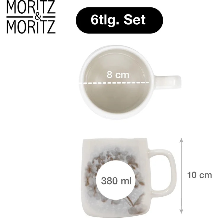 Moritz & Moritz BLOSSOM Kaffeebecher, 6er – Bild 2