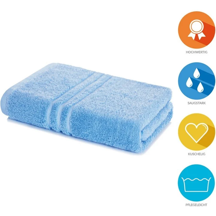 Lavea Badetuch Duschtuch 100x150 cm Elena Frottee Duschhandtuch, 100% Baumwolle, 500 g/m² Frottier, weich & saugstark, pflegeleicht – Bild 2