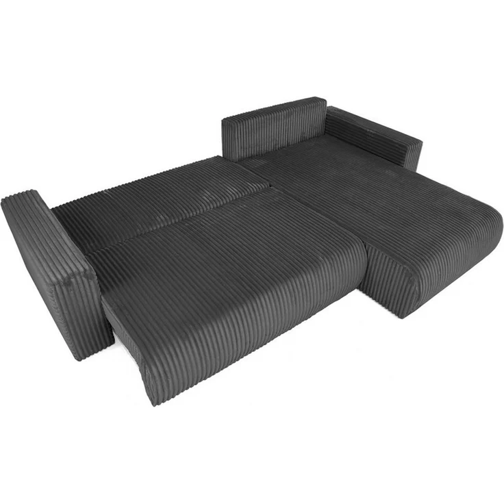 Beautysofa Ecksofa Porto mit universelle Ottomane, mit Bettfunktion und Bettkasten – Bild 3