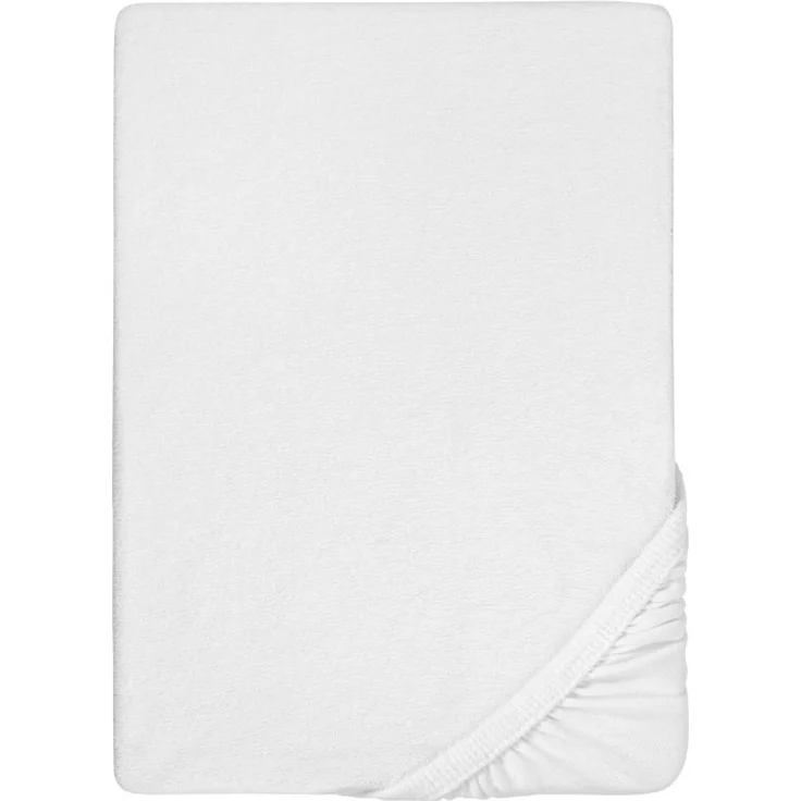biberna Frottee-Stretch-Spannbetttuch 0012344, weiß, 1x 140x200 cm - 160x200 cm – Bild 5