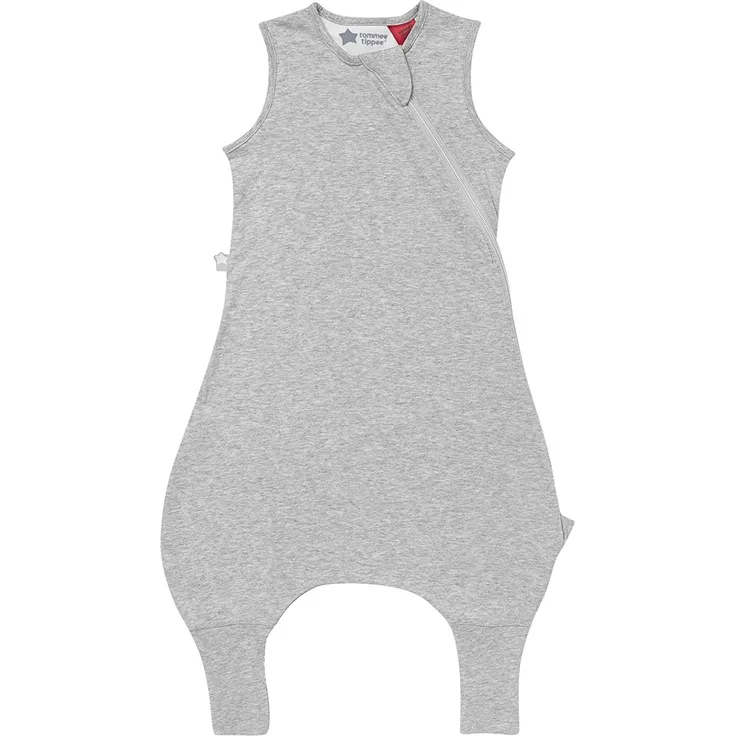 Tommee Tippee Babyschlafsack mit Füßen, The Original Grobag Steppee, Babystrampler, Weiches Gewebe mit Hohem Baumwollanteil, 18-36m, 2,5 TOG, Sky Grey Marl