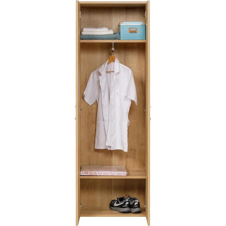 Kleiderschrank, Saphir Eiche Dekor, 60x180x34 cm – Bild 4