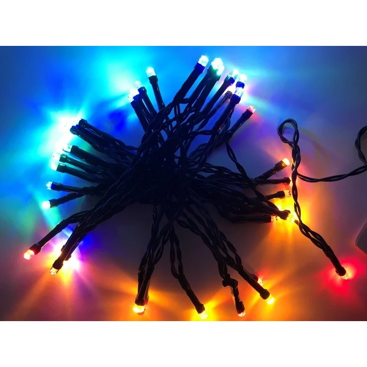 Expo Börse LED-Lichterkette batteriebetriebene LED Mini-Lichterkette, Farbwechsel, 5 verschiedenen Leucht-Modi, warmweiß oder bunt – Bild 1