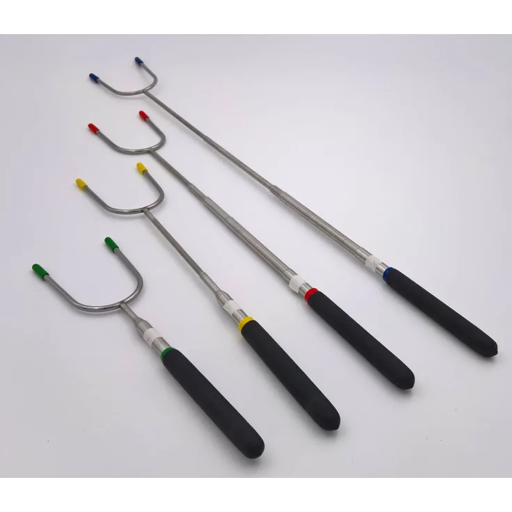 Su-Deco Grillspiess Gabel teleskopierbar 25 - 86 cm silber