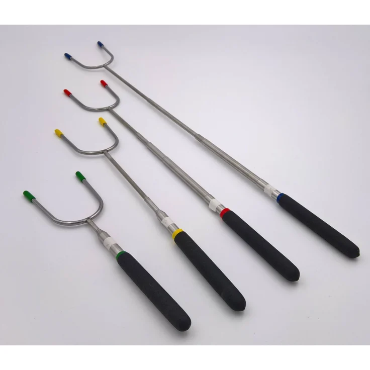 Su-Deco Grillspiess Gabel teleskopierbar 25 - 86 cm silber