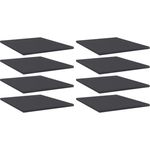 vidaXL Bücherregal-Bretter 8 Stk. Grau 40x50x1,5 cm Holzwerkstoff 805191