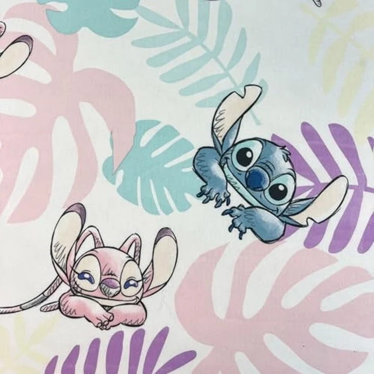 Lilo & Stitch Spannbettlaken 90x200 cm aus 100 % Baumwolle mit 25 cm Steghöhe – Bild 3