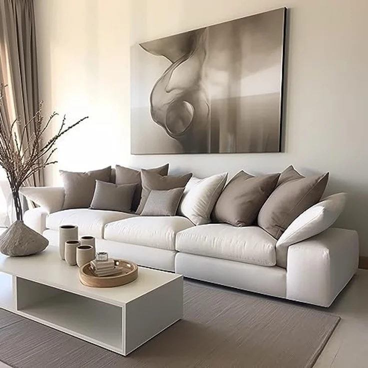Kissen 35x35 Kopfkissen 4er Set Dekokissen für Bett und Sofa Innenkissen Hypoallergene Sofakissen Anti-Milben Weiche Zierkissen mit Kissenbezug Baumwolle und Polyest. Abnehmbar und Waschmaschinenfest – Bild 2