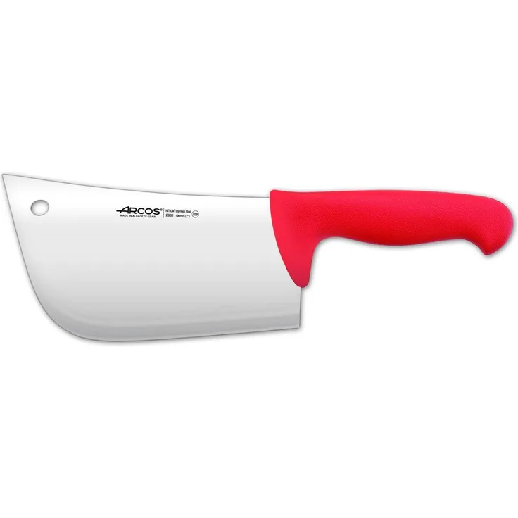Arcos 296122 Hackmesser, Acier_inoxydable, rot