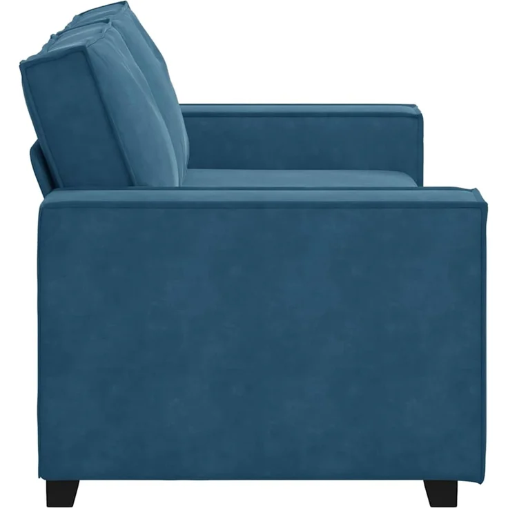 vidaXL 2-Sitzer-Sofa Blau 180x78x84 cm Samt 4105029 – Bild 4