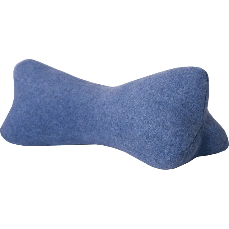 Original Dr. Berger Velours-Fleece Leseknochen Blau 40 x 18 cm