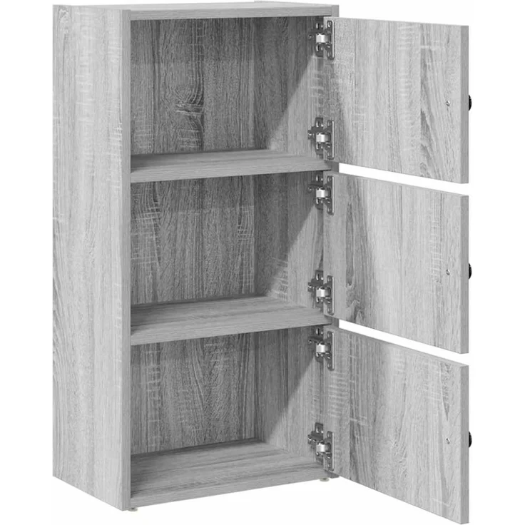 vidaXL Bücherregal Grau Sonoma 40x24x77 cm Holzwerkstoff 860369 – Bild 12
