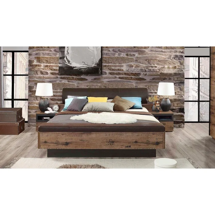 Forte Bett(1K) Schlammeiche (D53) 180x200 cm