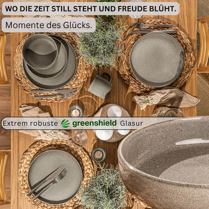 SÄNGER Pastaschalen Set Kairo Clay - 6 teilig aus Steingut – Bild 3