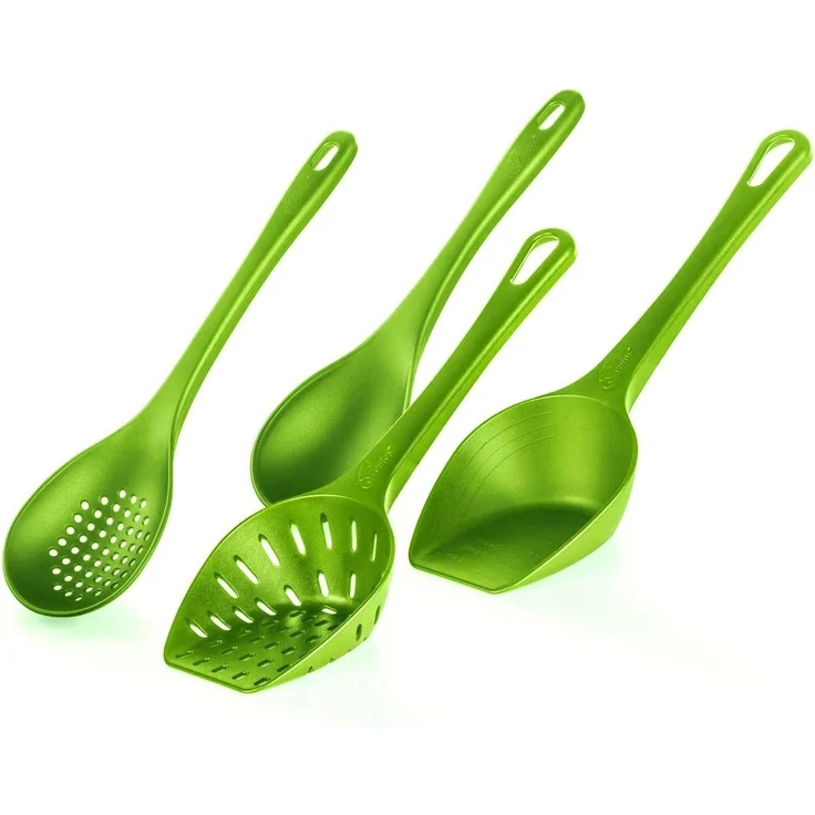 Genius - Schöpflöffel Set 4-teilig Schöpfkellen Suppenkelle Kiwigrün 880455 – Bild 1