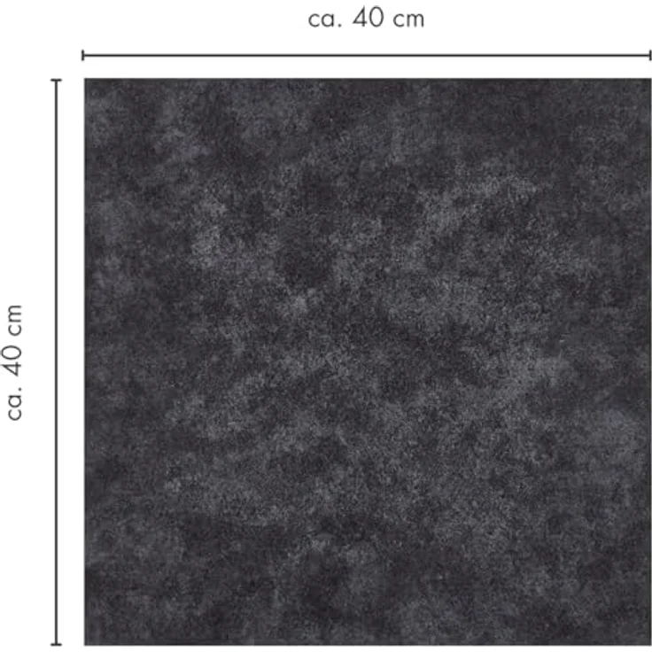 Andiamo Teppichfliese Colmar Nadelfilz, quadratisch, Höhe: 4 mm, 40x40 cm, selbstklebend, robust & strapazierfähig, 25 Stück (4 qm) – Bild 7