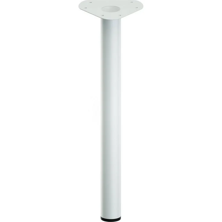 ib style Tischbein Tischbein Ø 60 mm Farbe:Weiß,Länge:40 cm, Tischfüße - Möbelfüße - mit integrierten Stellfuß – Bild 1