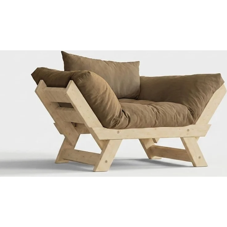 Skye Decor 'CPT8142-140' Garten-Sessel, Natur / Camel, 108-140 x 75 cm – Bild 1