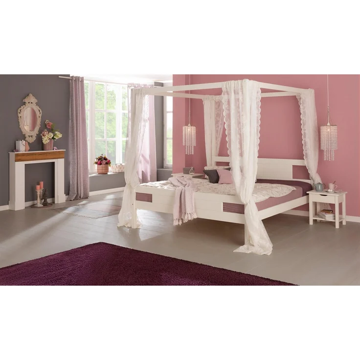 Home affaire Massivholzbett "KYOTO" Himmelbett, zertifiziertes Massivholz (Kiefer) – Bild 1