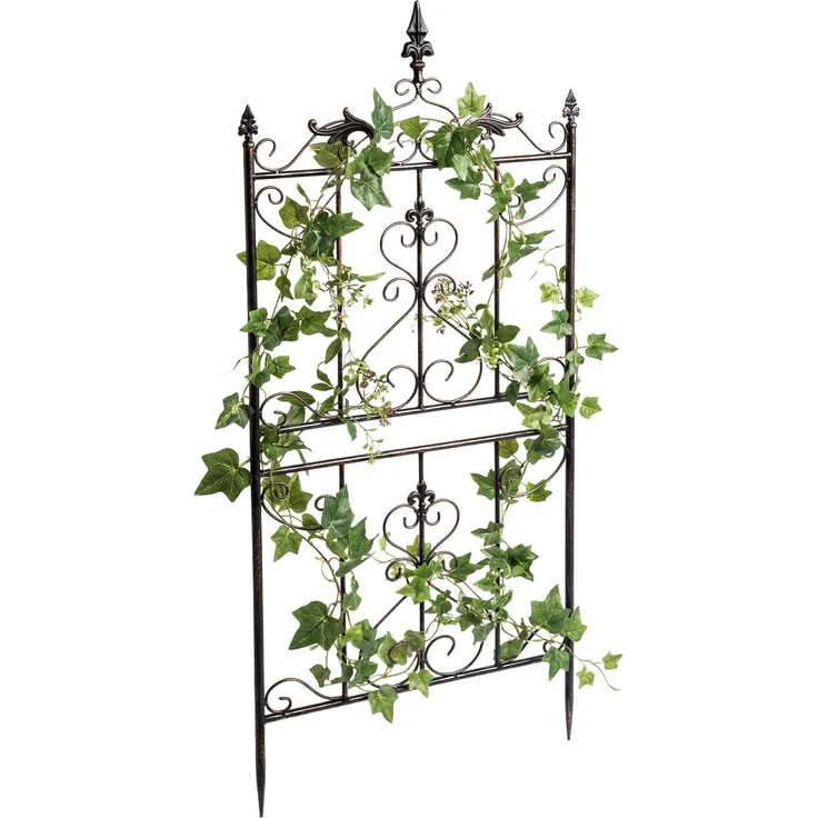 Rankgitter INES 2er Set - 51 x 3 x 124 cm, Metall, Bronze | Rankhilfe Kletterpflanzen Gartendekoration – Bild 4
