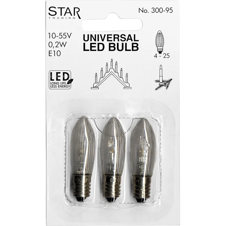 LED Ersatzleuchtmittel für Baumkerzen - warmweiß, 3 Stück – Bild 5