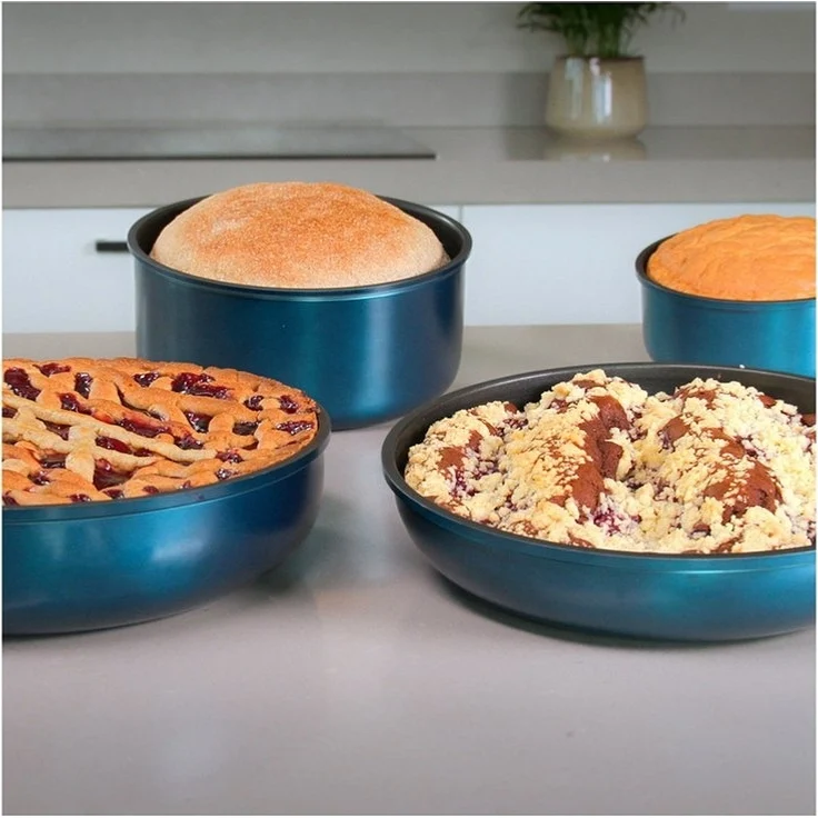 Genius Topf-Set Kelton Pfannenset Töpfe Set 3 in 1 mit Deckel, Gemüseschneider 27 tlg, Topfset pfanne bratpfanne wohnmobil kitchen camping (Komplett-Set, Set 27-tlg), umfangreiches Starterset, langlebige unbedenkliche Materialien – Bild 3