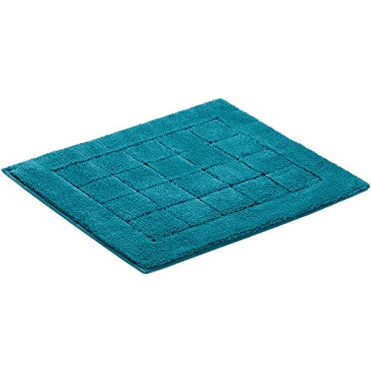 Vossen Badteppich Exclusive lagoon 5890, hochfloriger Baumwollteppich in Petrol, rutschfest, hygienisch und fußbodenheizungsgeeignet – Bild 2