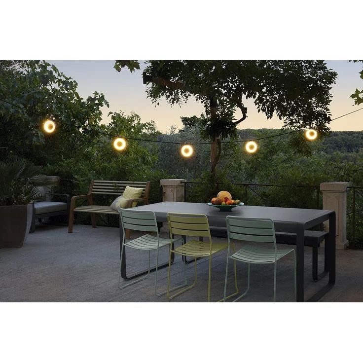 Lichterkette Hoopik Led Outdoor 12m acapulcoblau – Bild 4