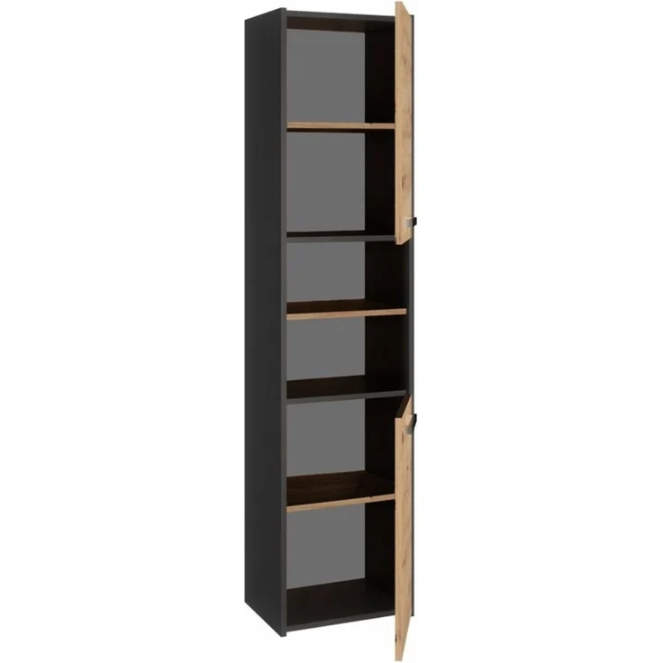 ibonto HOCHSCHRANK ANTHRAZIT – ARTISAN-EICHE 30x40x170cm (H 170 x T 30 x B 40 cm) – Bild 2