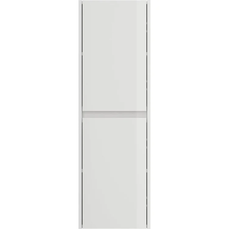 Badezimmer Hochschrank 112cm Softclose Taifun Wandmontage weiß Hgl : Weiss hochglanz – Bild 6