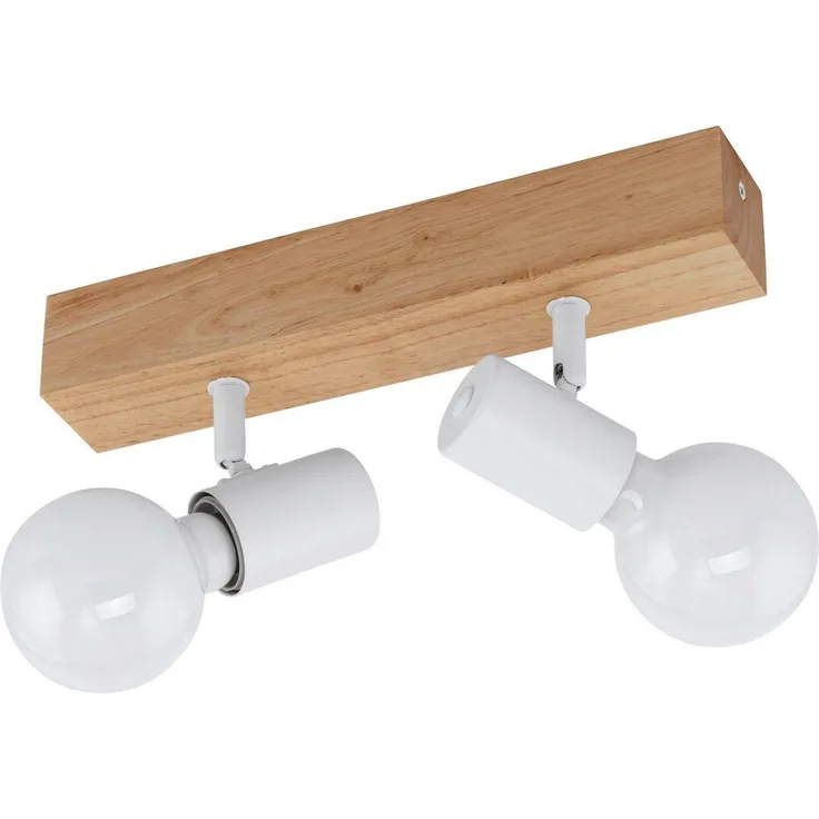EGLO Deckenspot TOWNSHEND 3, ohne Leuchtmittel, Spot, Schlafzimmer, Flurlampe, L30 x B5 cm, 2X60W exkl.