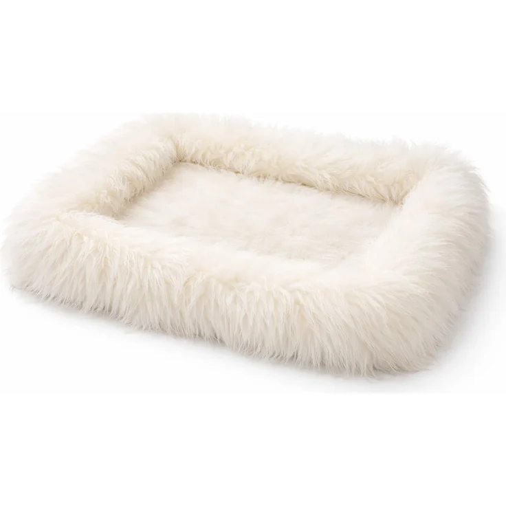 Provellus Tierbett aus Schaffell, Weiß, L (75x50 cm) – Bild 1