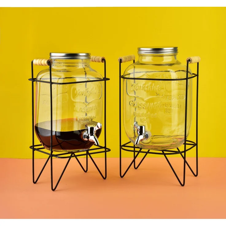 Getränkespender Glas Allesken Modern Kitchen 11x17x26 transparent 1Stk – Bild 2