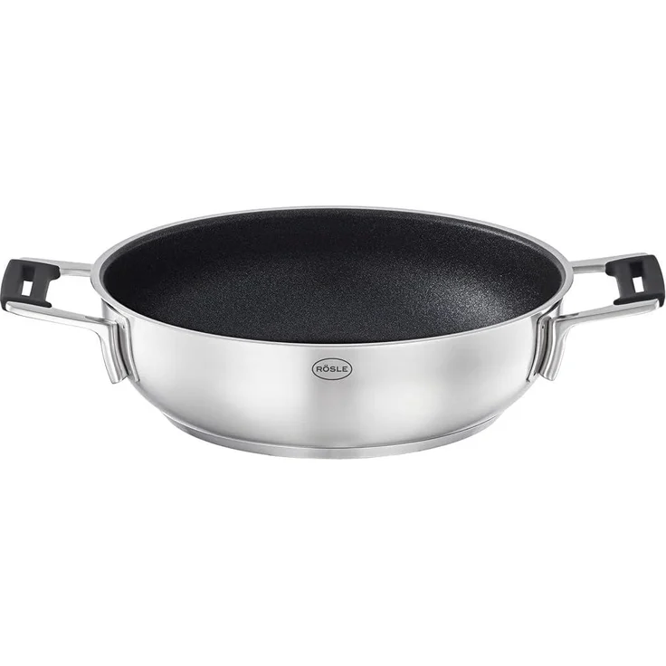 Rösle 'Silence Pro' Servierpfanne, Edelstahl grau, Ø 24 cm – Bild 1