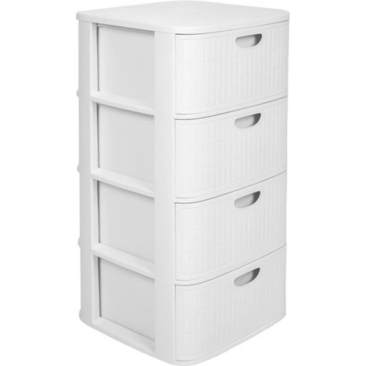 Kreher Rollcontainer 'Domus' mit 4 Schüben aus Kunststoff, rollbar (Farbe wählbar) – Bild 4