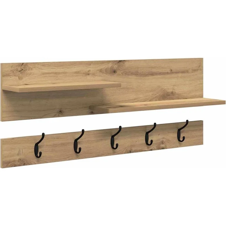 vidaXL Wandmontierter nachttisch Artisan-Eiche 90 x 15 x 36 cm 874426 – Bild 2