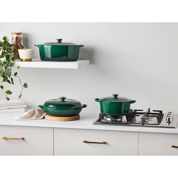 LE CREUSET Bräter Bräter Tradition rund juniper 22cm, Emailliertes Gusseisen – Bild 3
