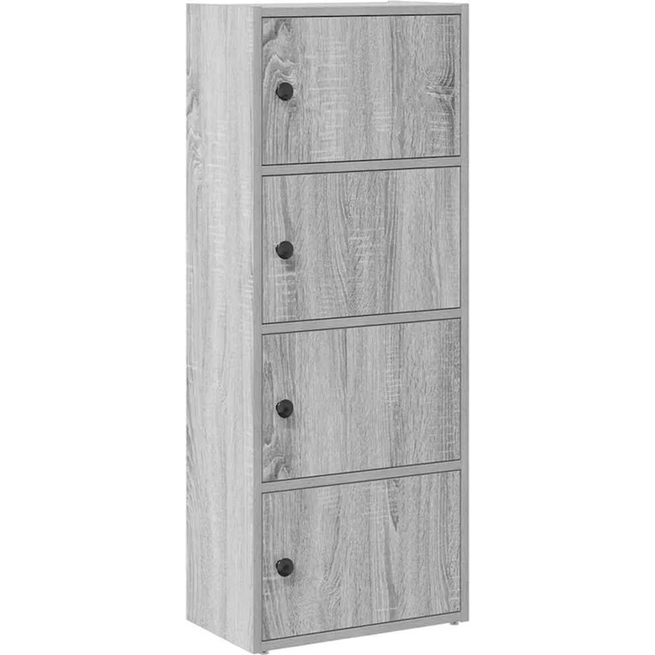 vidaXL Bücherregal Grau Sonoma 40x24x102 cm Holzwerkstoff 860378 – Bild 2