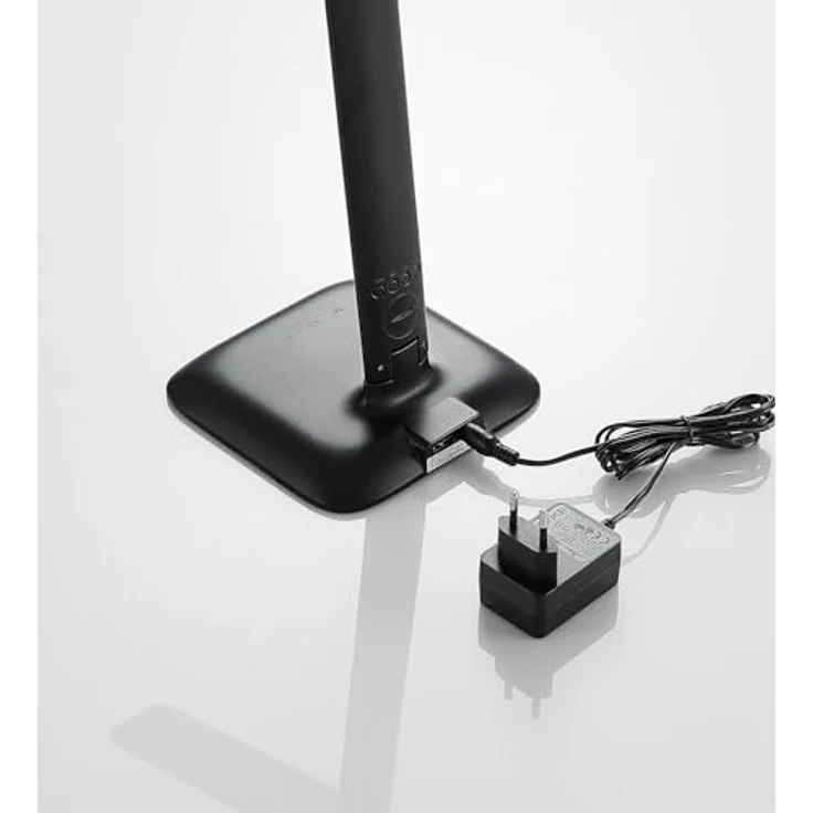Lindby Ludmilla LED-Tischlampe, dimmbar mit Digitalanzeige, Farbwechselfunktion, Thermometer und USB-Port, schwarz – Bild 9