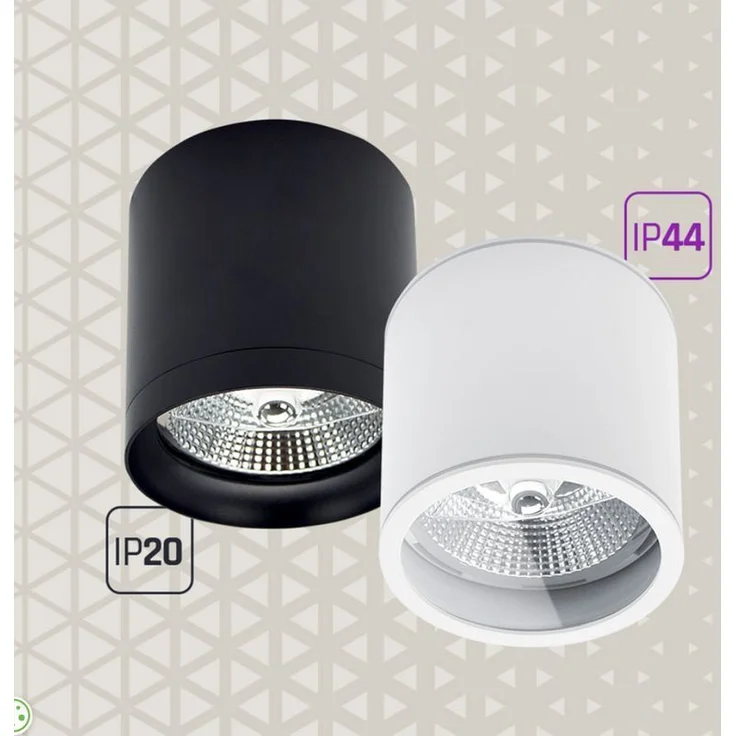 Deckenspots schwarz D-139mm AR111 GU10 IP20 rund schwenkbar – Bild 7