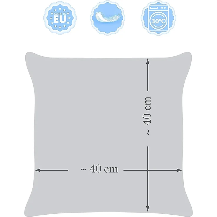 Amilian Dekokissen 4er Set - Dekokissen mit Füllung - 40x40 cm oder 50x50 cm - Kissen, Wunderschöne Muster – Bild 4