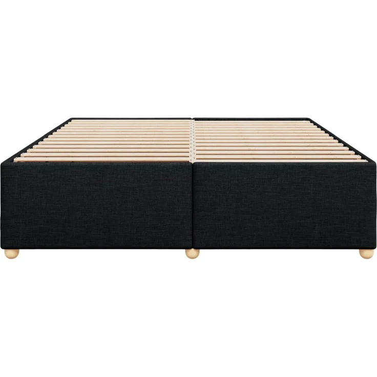 vidaXL Bettgestell ohne Matratze Schwarz 200x200 cm Stoff 3284759 – Bild 4
